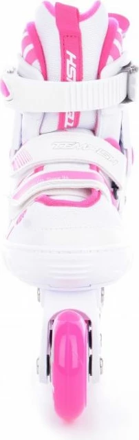 Rollera/Patina për vajza Tempish, të bardha dhe rozë