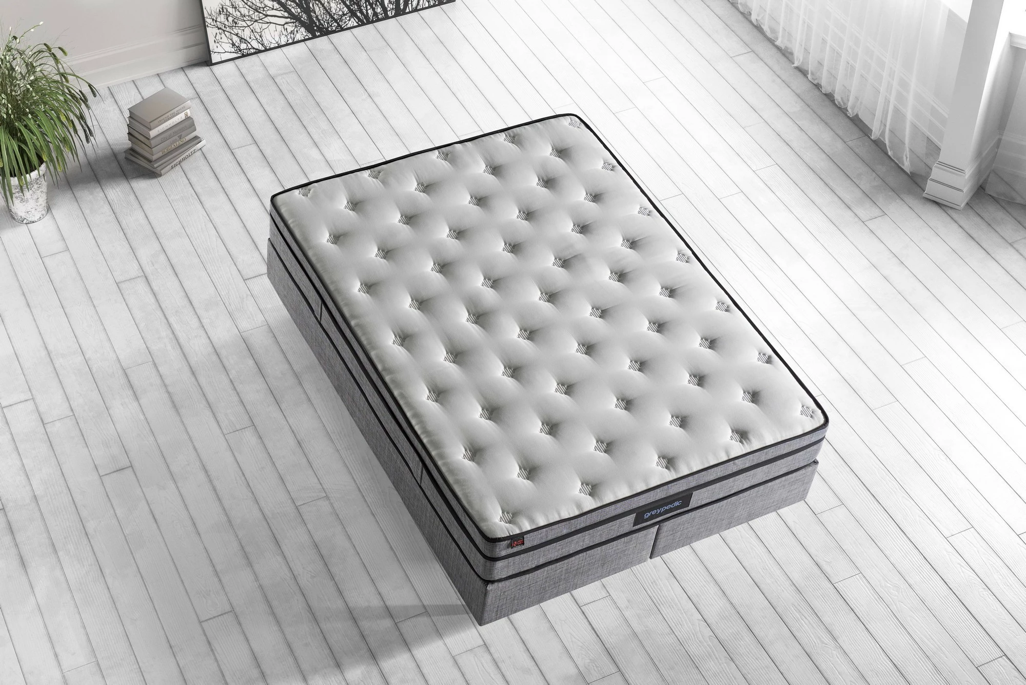 Madrac dopio Greypedic, ultra i fortë, Skye Decor, 200x200 cm