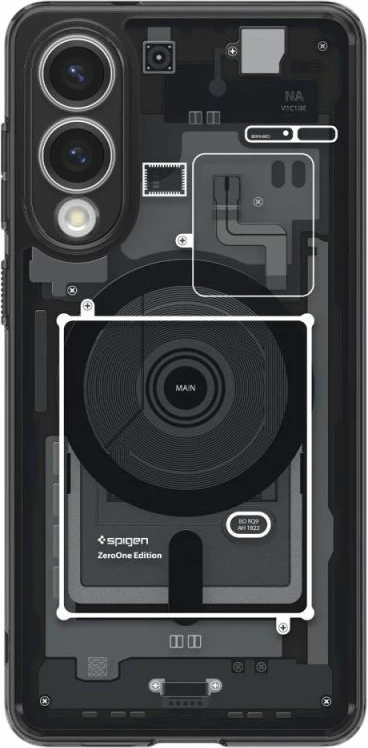 Mbështjellës telefoni Spigen Ultra Hybrid Mag për Samsung Galaxy S25 Edge, i zi