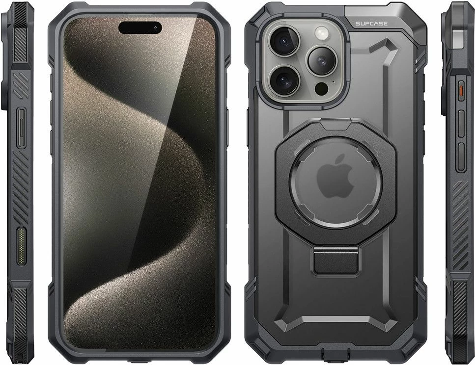 Mbështjellës Supcase UB Grip Mag për iPhone 16 Pro Max, MagSafe, Gri