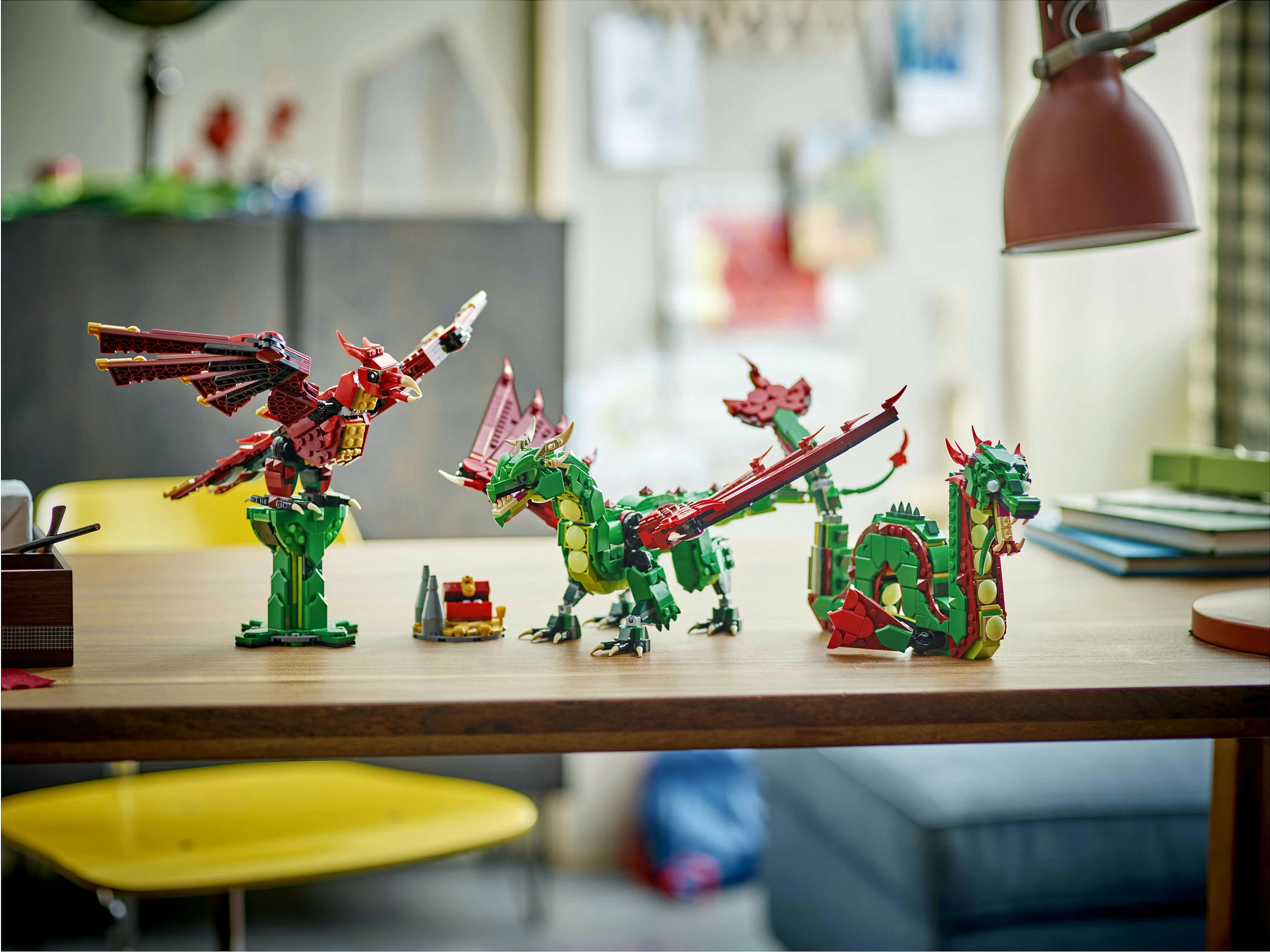 Set ndërtimi LEGO Creator Green Dragon 31161, shumëngjyrësh