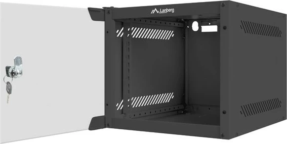 Kasë muri Lanberg WF10-2304-10B, 10 inç, 4U, Çelik, E zezë