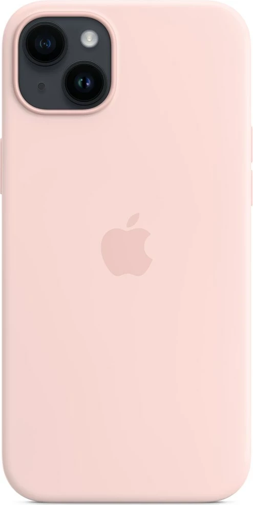 Mbështjellës Apple Silicone me MagSafe për iPhone 14 Plus, Rozë e lehtë
