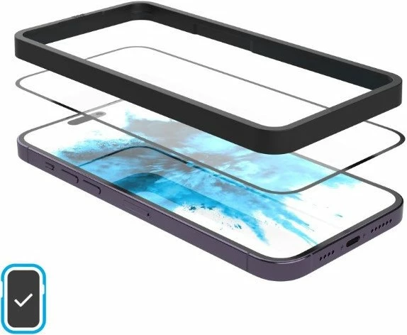 Mbrojtëse ekrani Fixed FIXGFADA-1602-BK për Apple iPhone 17 Pro, xham i temperuar Full Cover 2.5D, 2 copë, e zezë