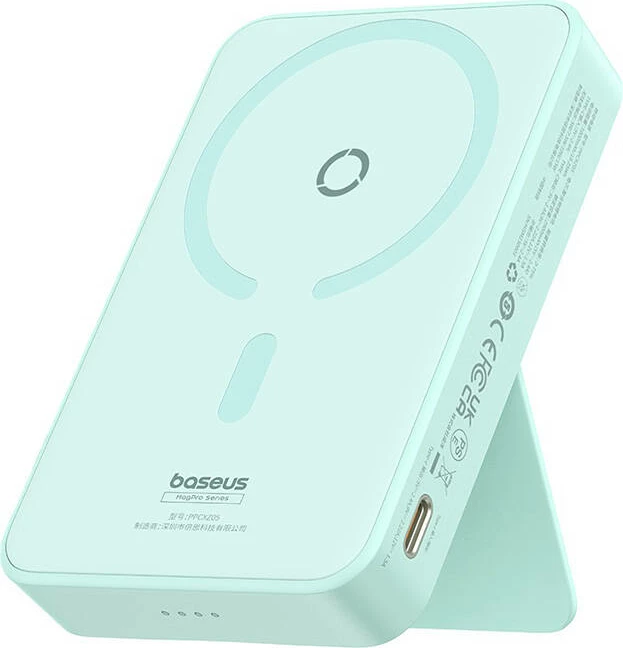 Powerbank Baseus MagPro Magnetic 5000mAh, 20W, MagSafe, mint