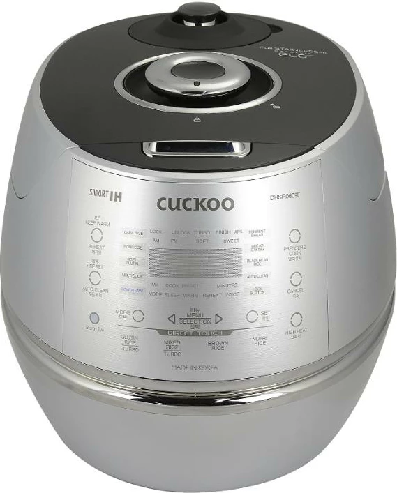 tenxhere elektrike për oriz, Cuckoo, CRP-DHSR0609F, 1080 ml me ekran, argjendtë/zi