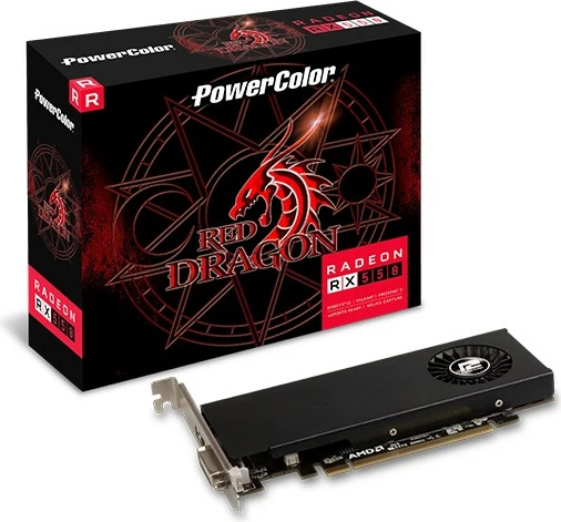 Kartelë grafike PowerColor Red Dragon AXRX 550, Radeon RX 550, 4 GB, GDDR5, PCI Express 3.0, e zezë
