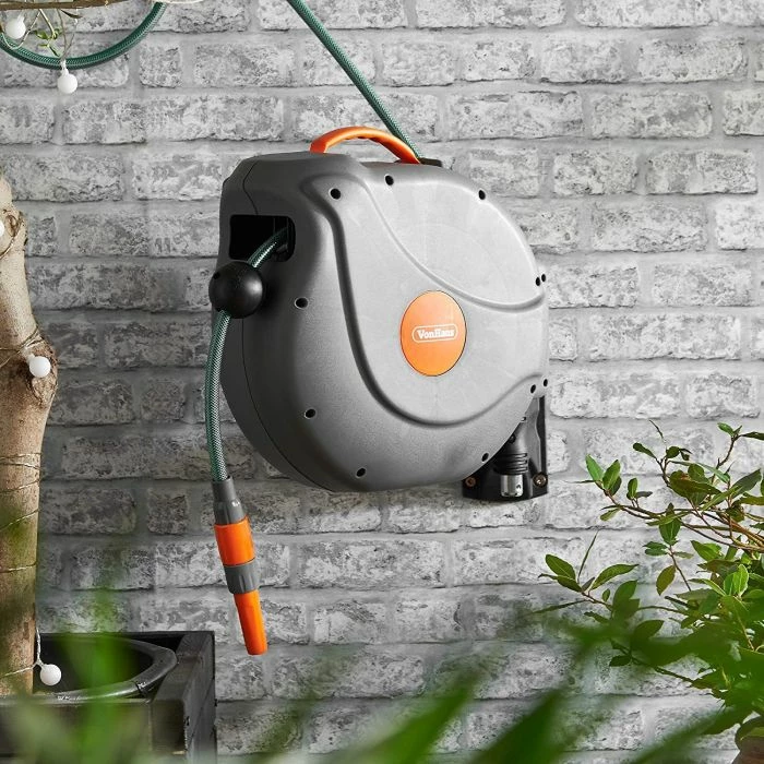 Rrotullues automatik zorre muri VONHAUS 2515289, 20 m, rrotullim 180°, gri/portokalli