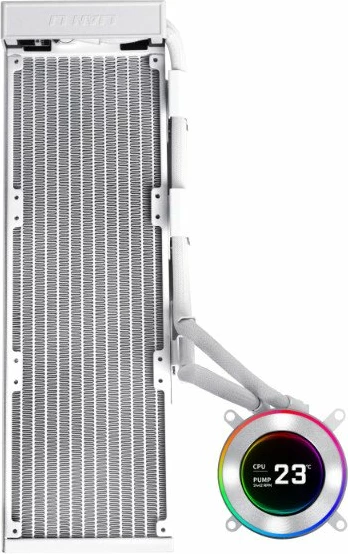 Ftohës uji AiO Lian Li Hydroshift II LCD-C 360N (GHS2LCD36W) 360mm, pa ventilator, LCD 2.1", ARGB, e bardhë