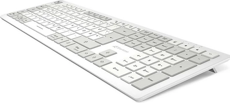 Tastierë Sharkoon OfficePal K30W, DE Layout, Rubberdome, e bardhë