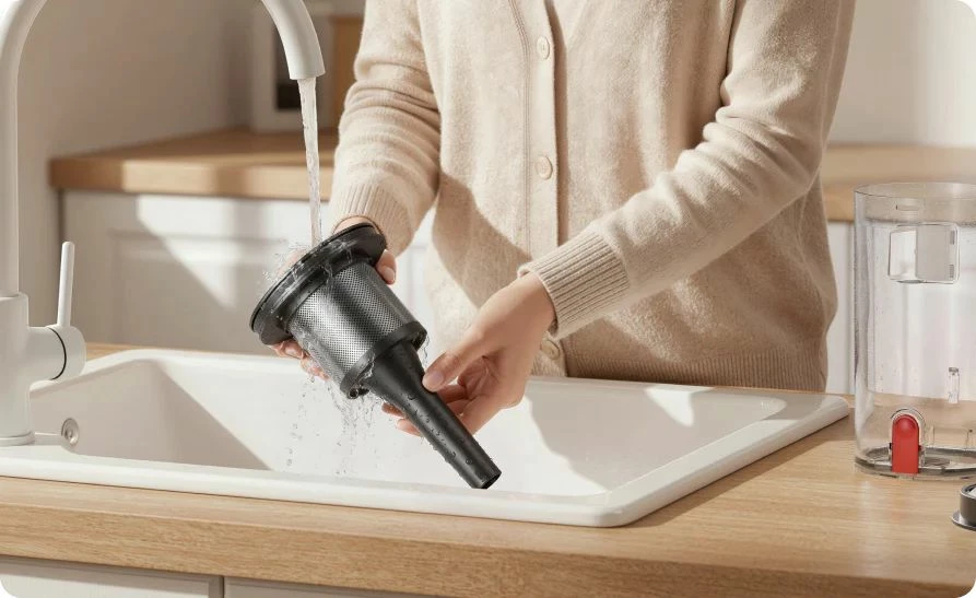 Fshesë elektrike vertikale pa kabllo Yaber P20 120AW, HEPA, 0.8L, 52 min, portokalli