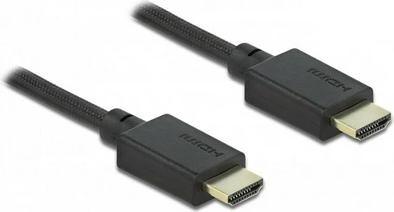 Kabllo HDMI DeLOCK High Speed 48 Gbps, 8K 60Hz, 1 m, eARC, e zezë