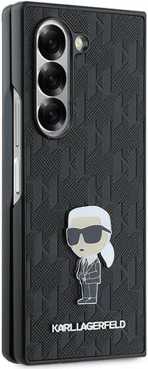 Mbështjellës Karl Lagerfeld Saffiano Ikonik Pin për Samsung Galaxy Z Fold 6, i zi