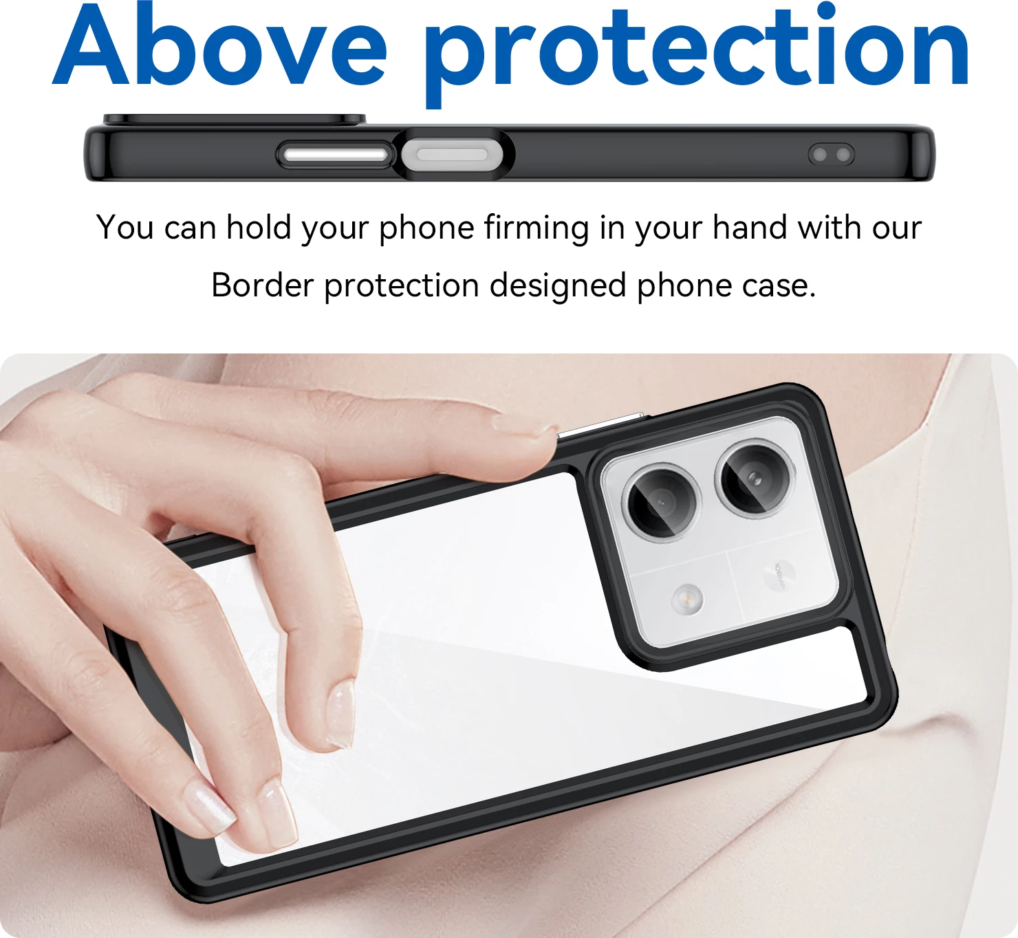 Mbështjellës Hurtel Outer Space për Xiaomi Redmi Note 13 Pro+, i zi