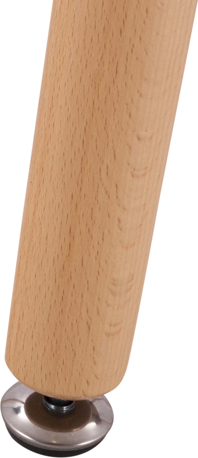 Tavolinë minimaliste për ngrënie, FH008.04, këmbë druri ahu, 120x80x73cm