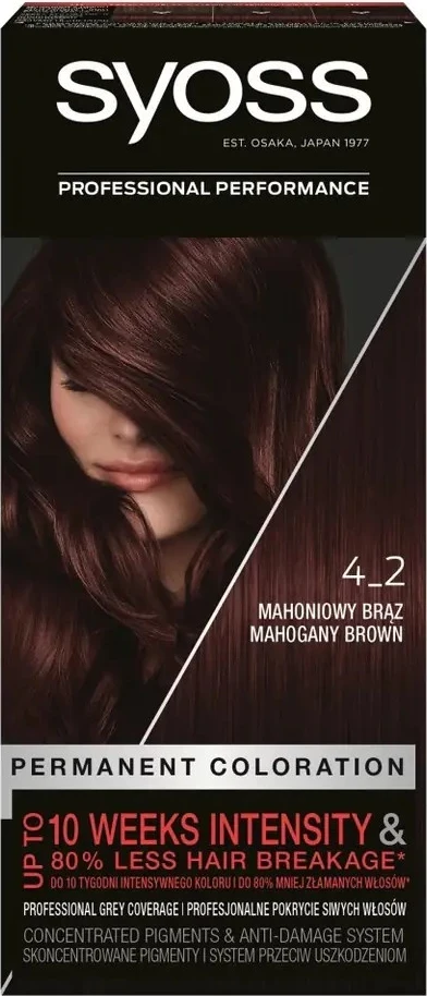 Ngjyrë për flokë , Syoss , 50 ml ,  4-2
