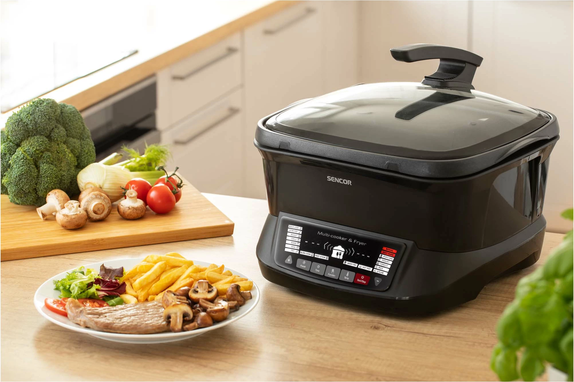 Fritezë Multifunksionale Sencor SFR 9300BK-MEG2, 4.8l, e zezë