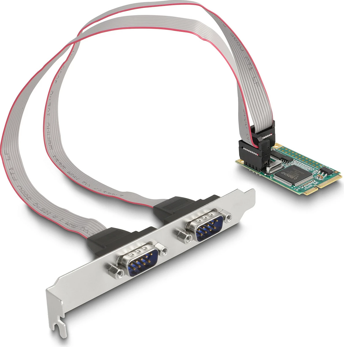 Kartë Mini PCIe DeLOCK MCS9904, 2x RS-232 DB9 (D-Sub 9-pin), full-height