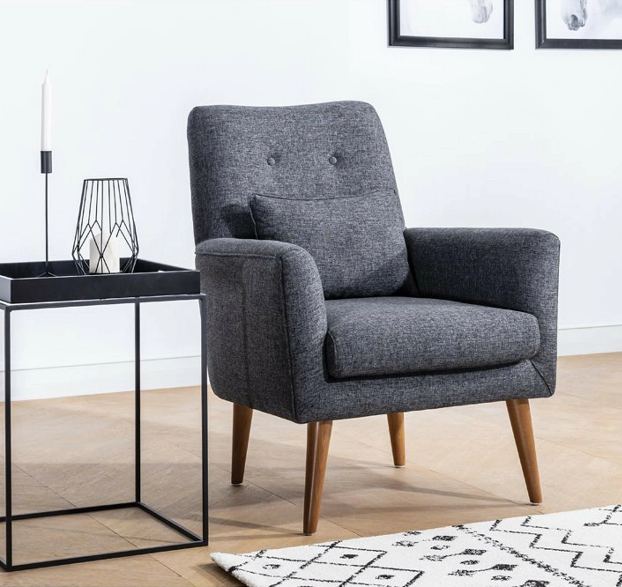 Karrige Wing Zeni Berjer, ngjyrë gri e errët