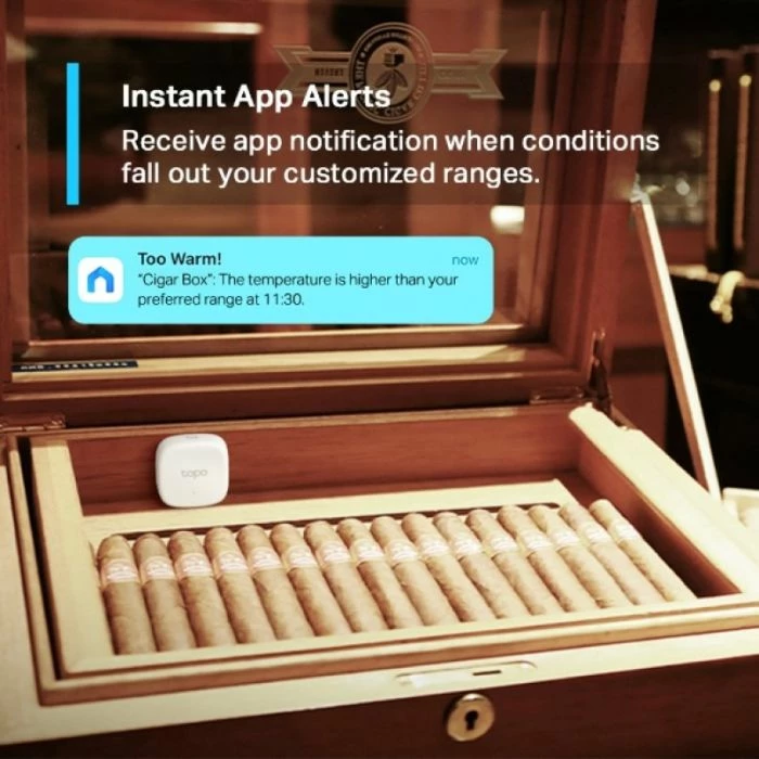 Sensor i mençur i temperaturës dhe lagështisë TP-LINK Tapo T310, i bardhë, set me bateri CR2450