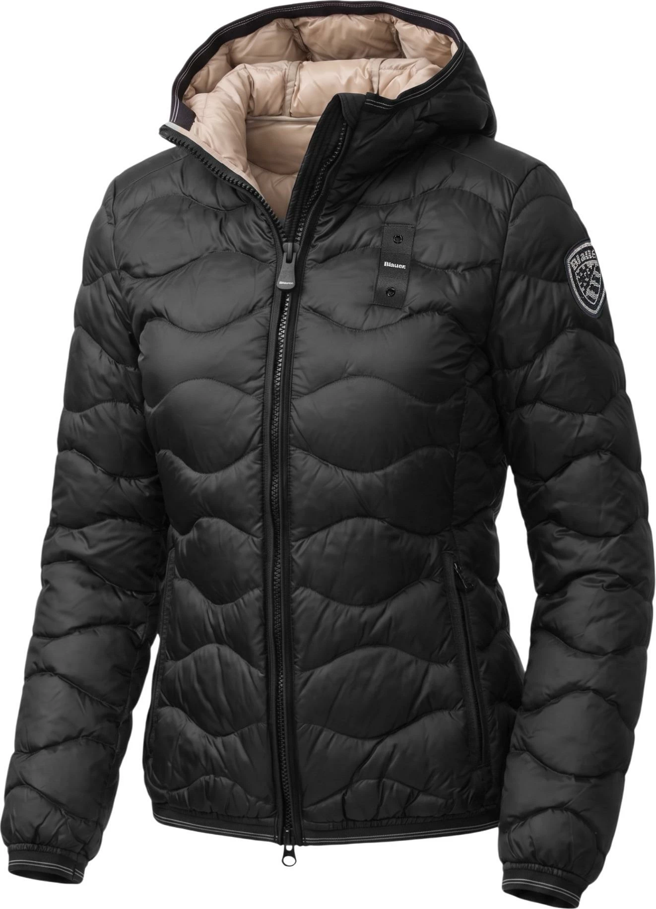 Jakne për femra Blauer CAMELIA 26WBLDC03033, e zezë-bezhë [Madhësia: XS]