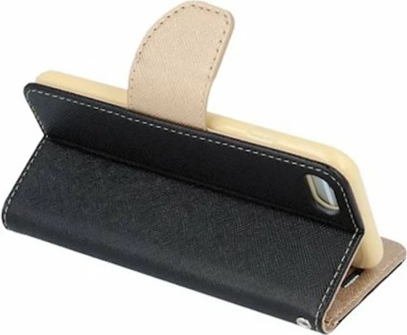 Mbështjellës HAVANA Fancy Diary për Samsung Galaxy A42 5G A426, flip cover me xhepa kartash, zi/ari