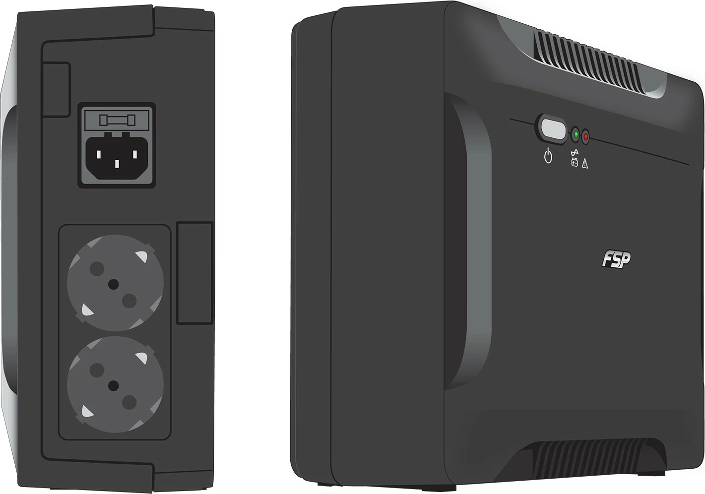 UPS FSP Nano 800, 0.8 kVA, 480 W, e zezë