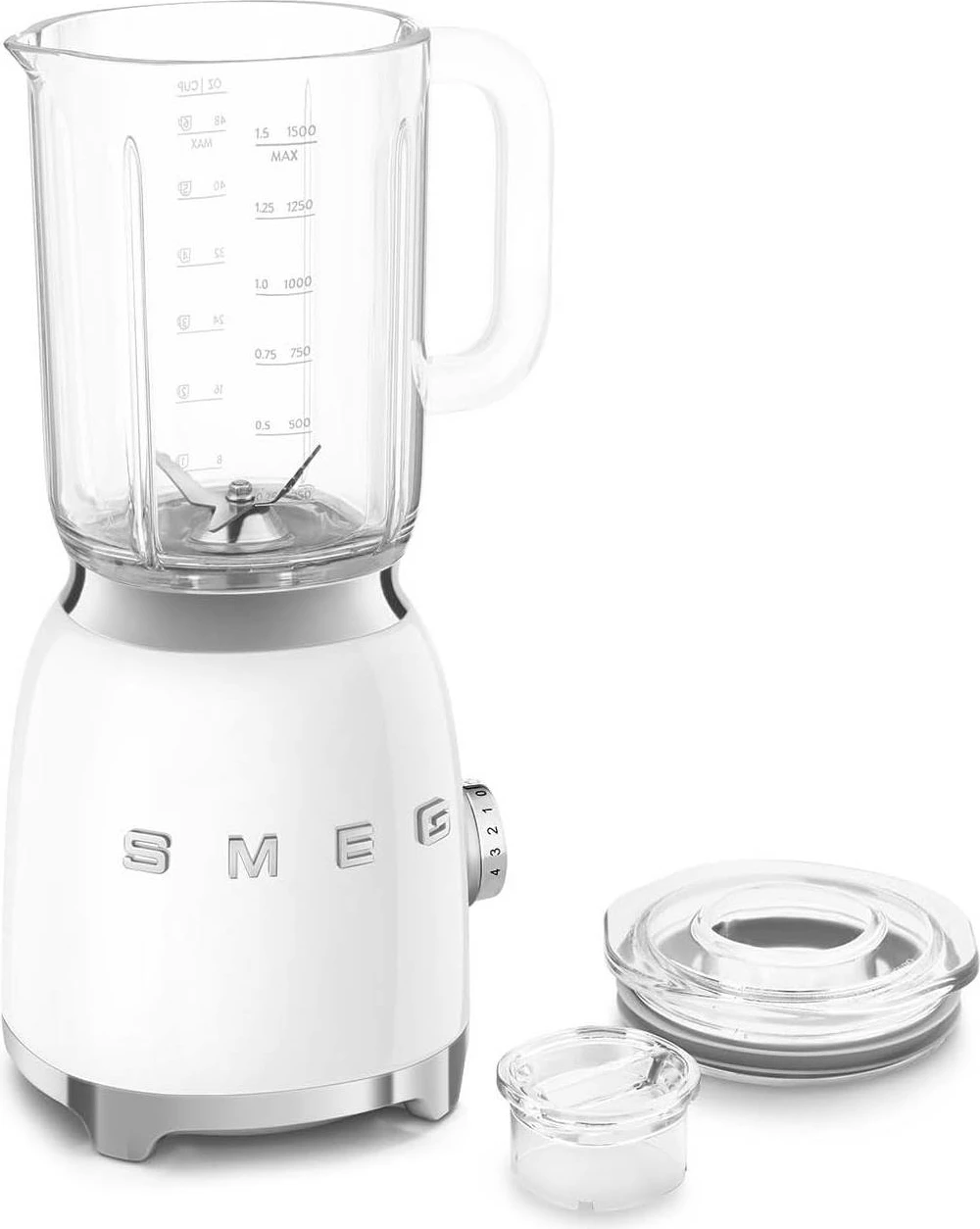Blender Smeg BLF03WHEU 800W 1.5L 4 shpejtësi, i bardhë