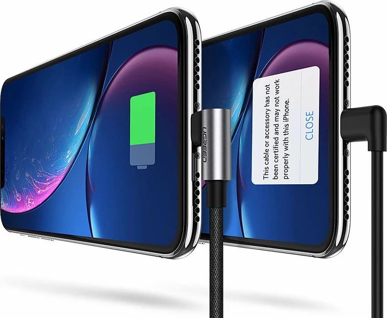 Kabllo Ugreen US299 60521 Lightning/USB-A, 1m, MFi, E zezë