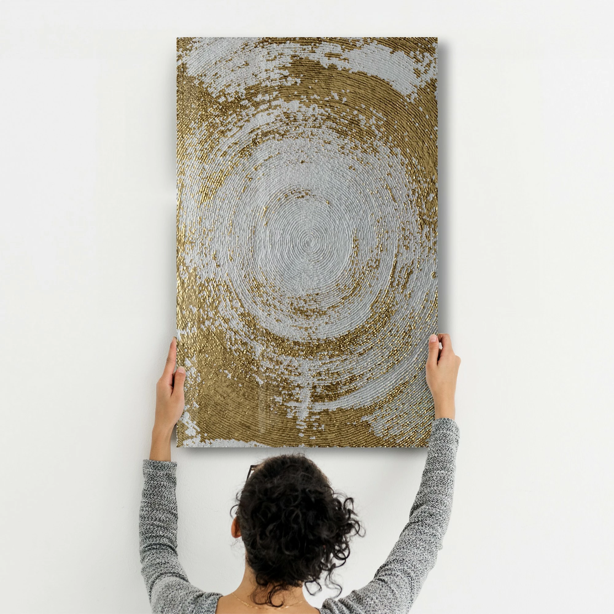 Pikturë dekorative prej xhami të temperuar, shumëngjyrëshe, CAM-5022, 70x110cm
