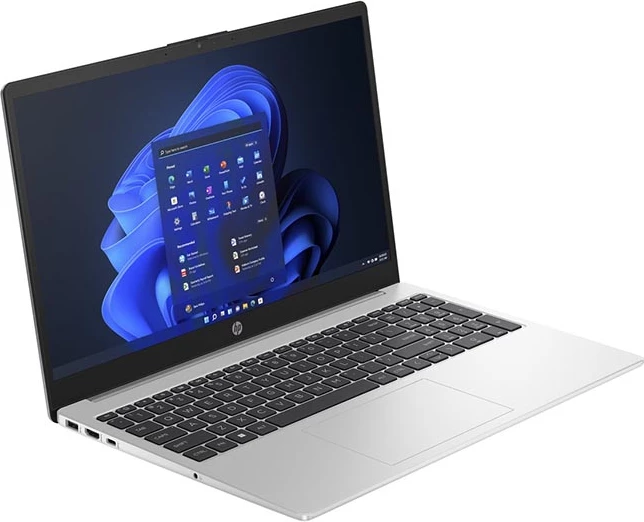 Laptop HP 250 G10, 15.6'', Intel Core i7-1355U, 8GB RAM, 512GB SSD, Iris Xe Graphics, i argjendtë
