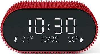 Orë portative me alarm Lexon Minut LR155SR3, LCD, USB-C, e kuqe 
