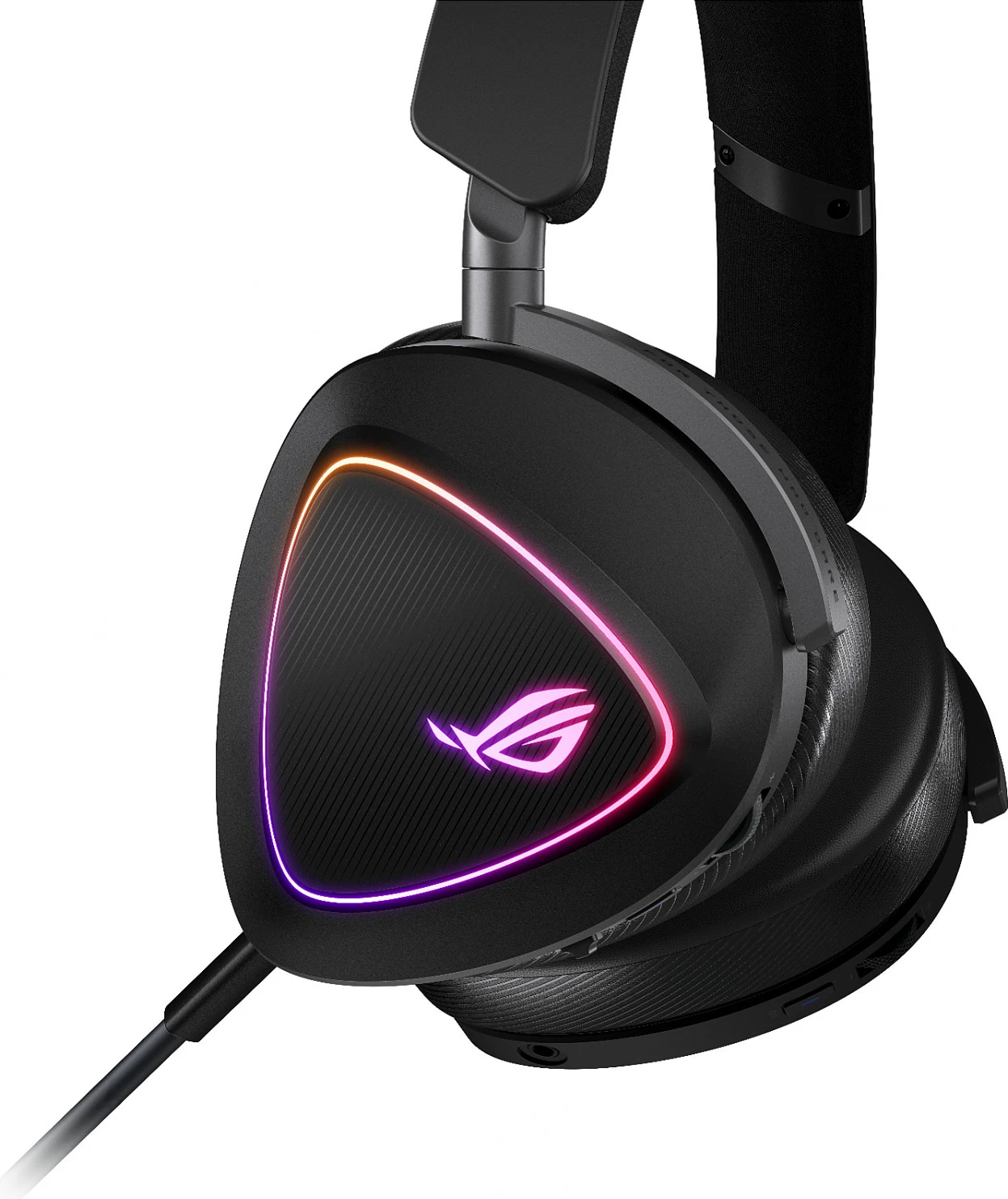 Kufje gaming ASUS ROG DELTA II, tri-modesh, RGB, wireless & me kabllo, e zezë