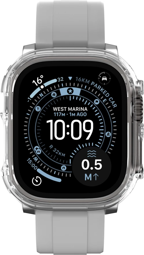 Mbështjellës mbrojtës për smartwatch, AmazingThing Minimal, për Apple Watch Ultra 3 49 mm, transparent