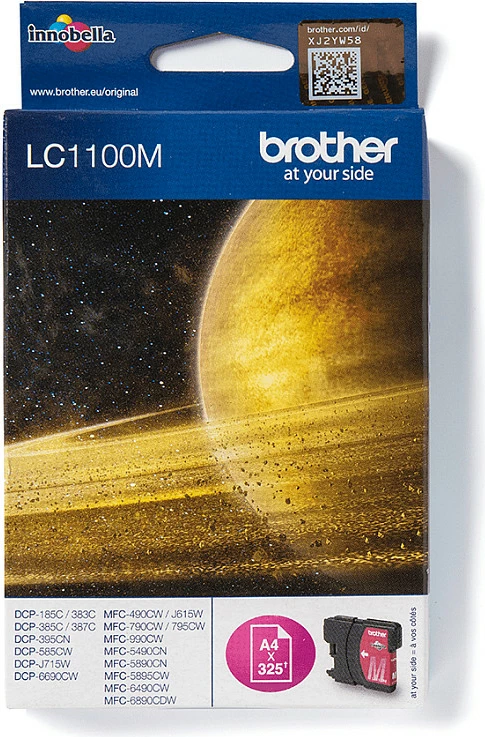 Kartrixh boje Brother LC1100M, Magenta, 325 faqe