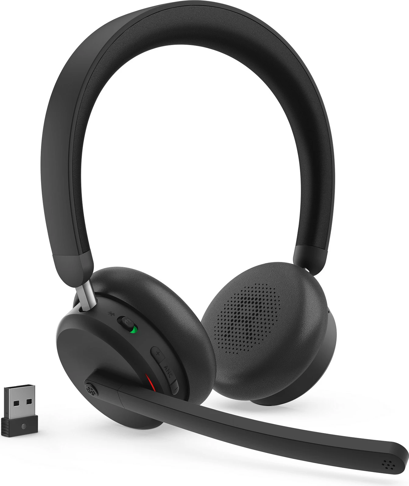 Kufje Lenovo 6550, Wireless Dual-Mode, ANC, Teams, USB-A, të zeza