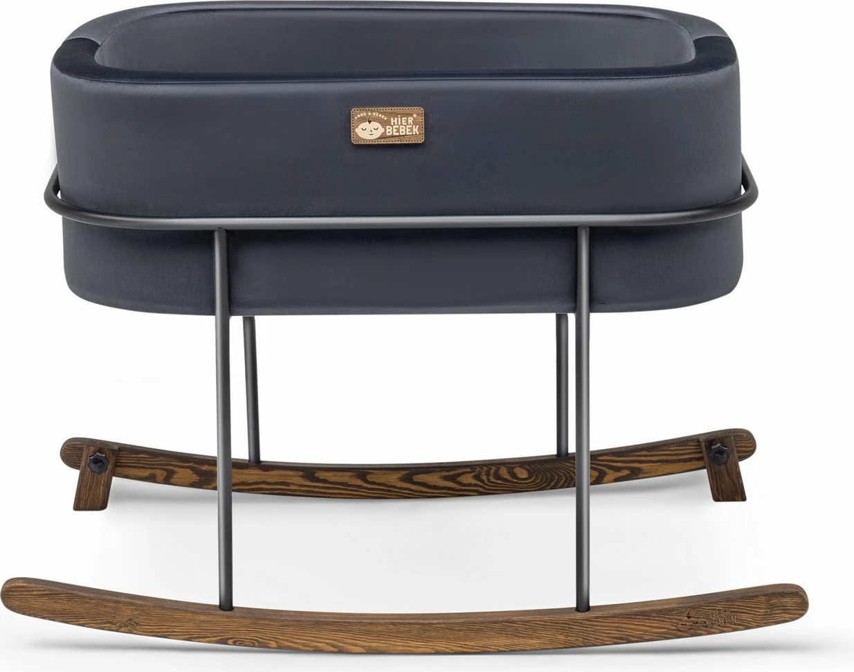 Djep për fëmijë, ngjyrë e zezë, Skye Decor, metal dhe dru pishe