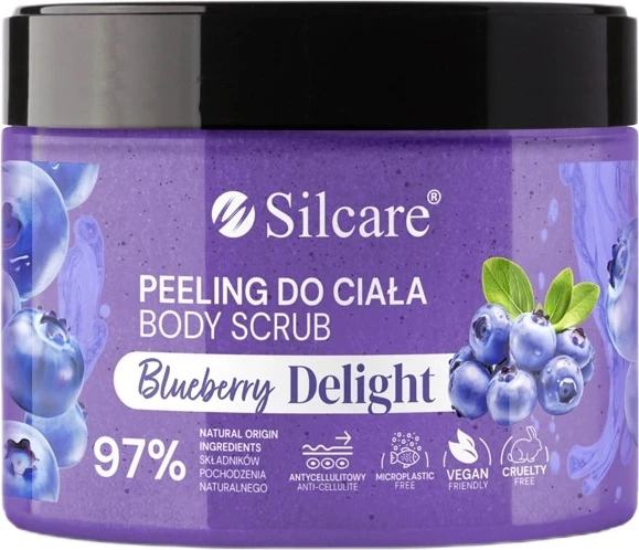 Peeling për trup Silcare Blueberry Delight për femra 350ml