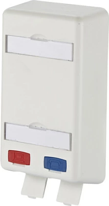 Prizë rrjeti METZ CONNECT 1309150102-E, 2x RJ-45, Cat 6a, blu/gri/kuqe