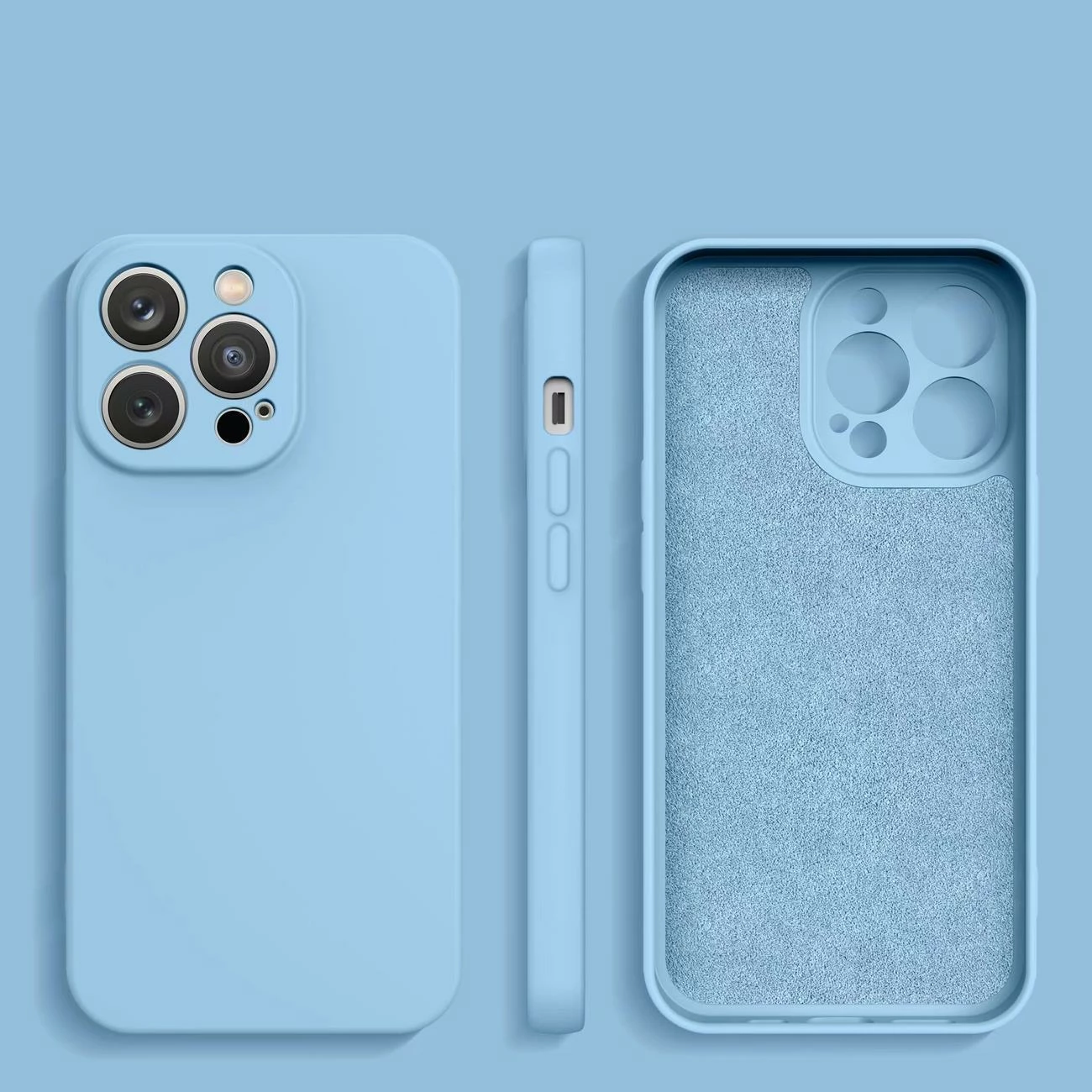 Mbështjellës silikoni Hurtel për Samsung Galaxy A54 5G, kaltër e çelët