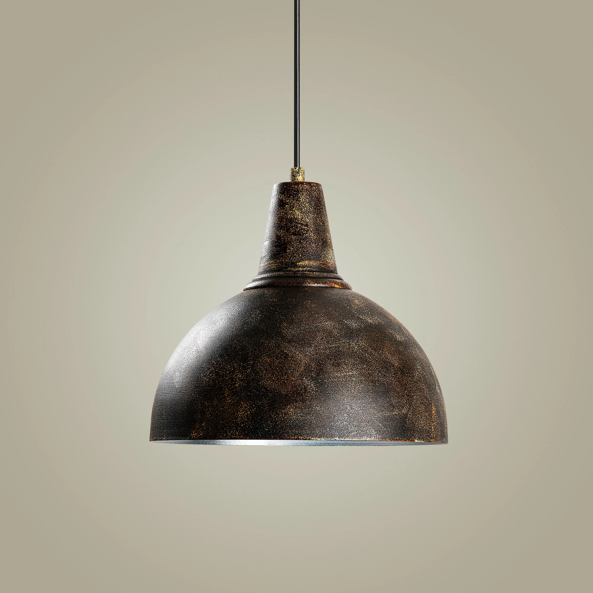 Llambë tavani retro, metal, ngjyrë antike, KURE-30-NUS-2451