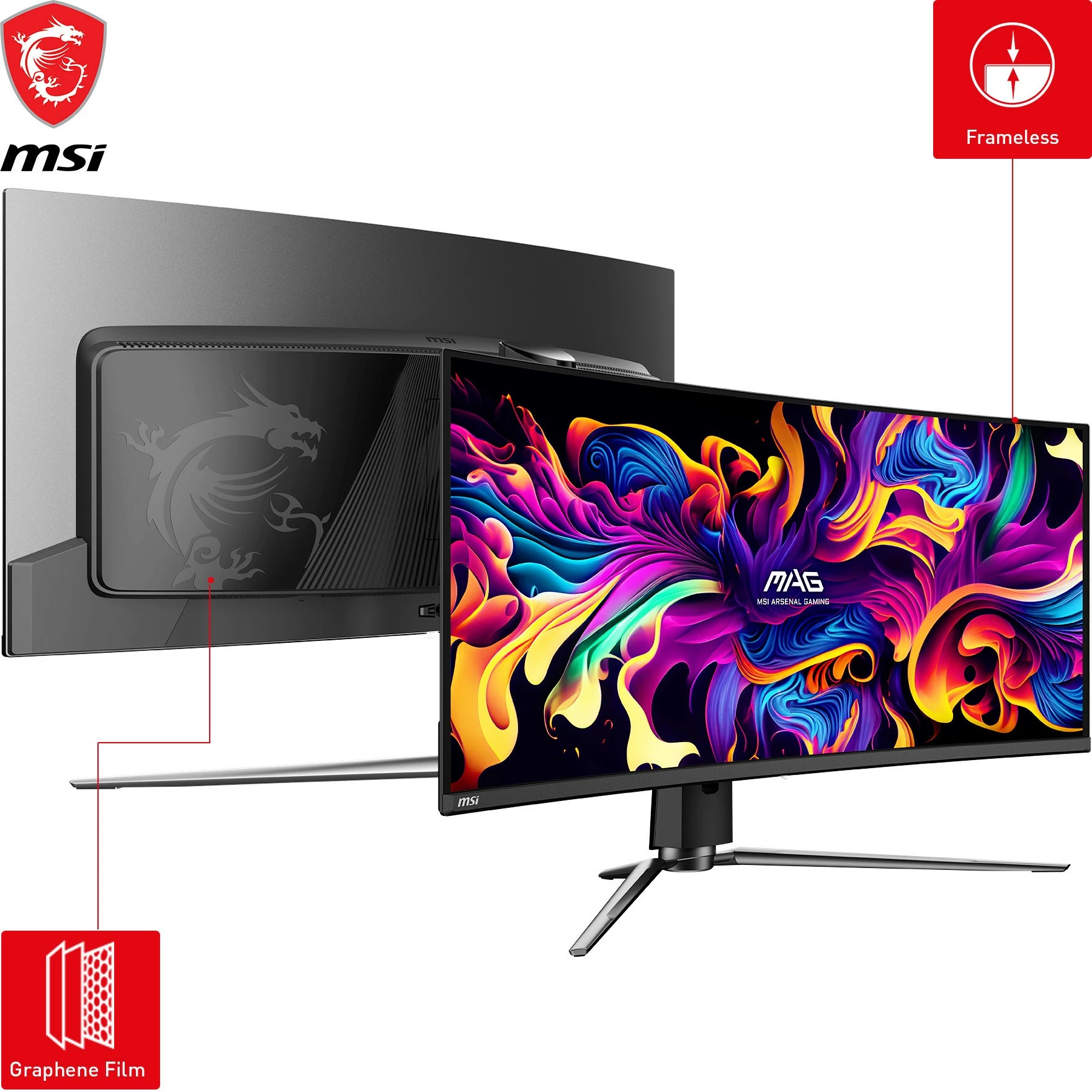 Monitor gaming MSI MAG 341CQPDE, 34.18 inç, UWQHD, OLED, 175Hz