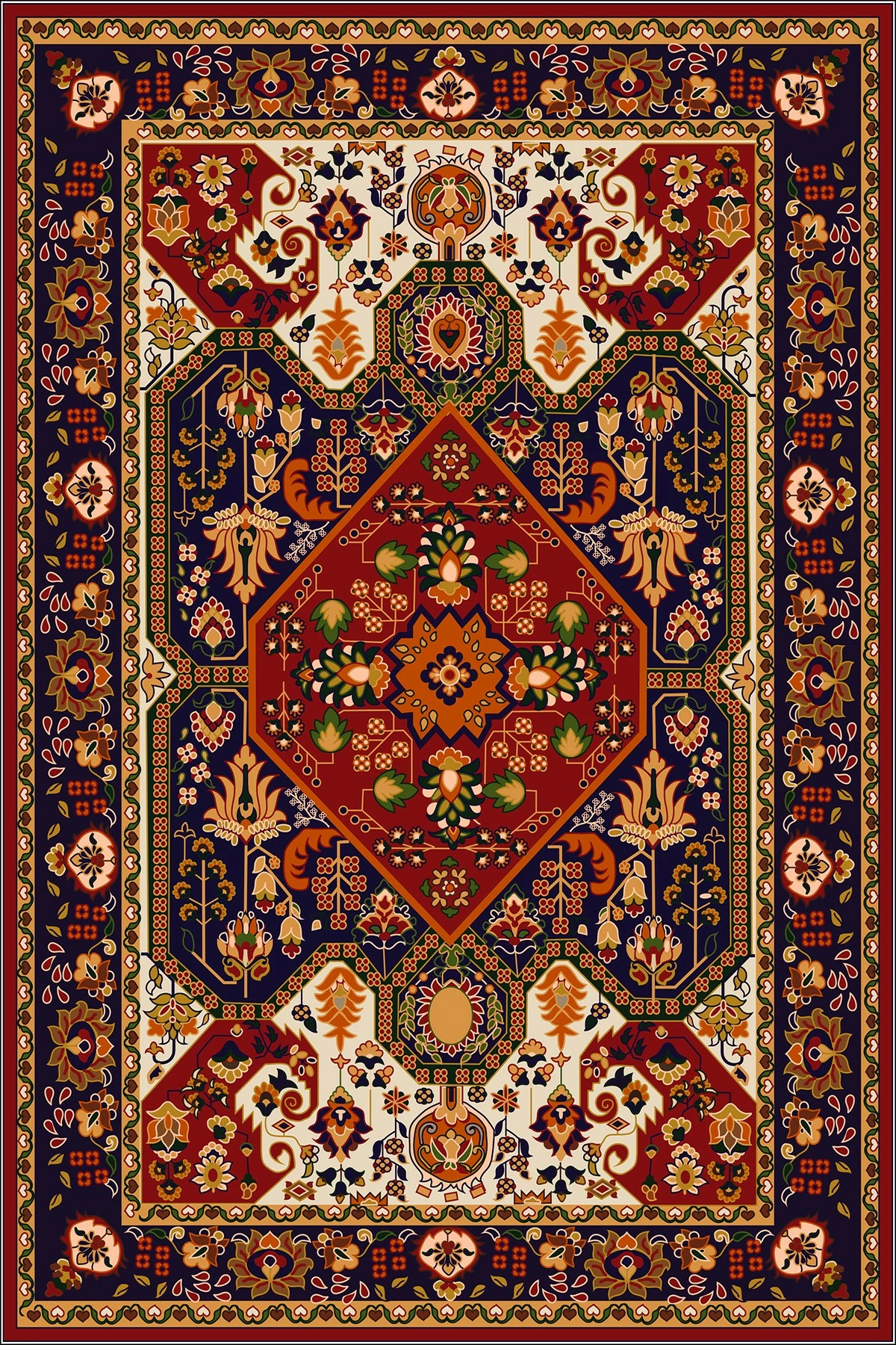Qilim për korridor, shumëngjyrësh, Conceptum Hypnose CT-1215, 80x150cm