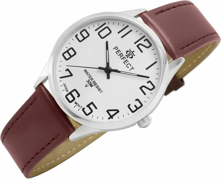 Orë dore meshkuj PERFECT GXB452-02, kafe