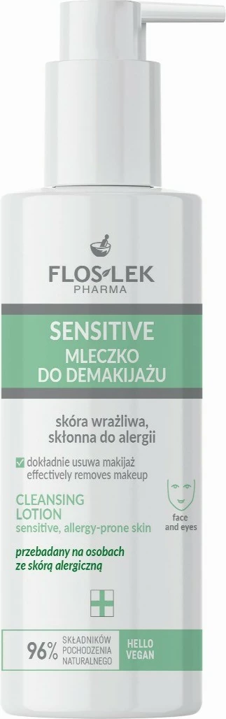 Qumësht për heqjen e grimit për femra Floslek Sensitive, 175ml