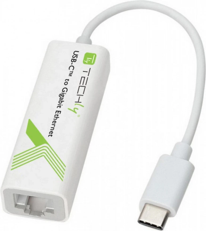 Kartë Rrjeti Gigabit Techly 020379 - Adapter nga USB-C 3.1 në RJ45