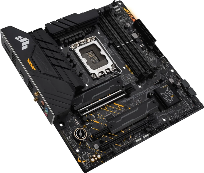Pllakë amë ASUS TUF GAMING B660M-PLUS WIFI, DDR5, LGA1700, mATX, Wi‑Fi 6, 2.5GbE, USB 3.2 Gen 2x2, e zezë