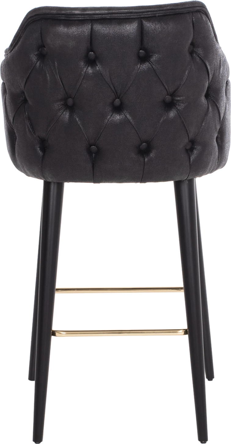 Karrige për bar profesionale FH9281.14, lloj NUBUCK, dru i zi, 50x62x108,5H cm