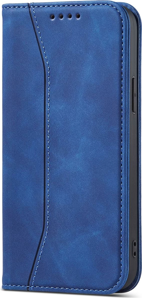 Mbështjellës Hurtel Magnet Fancy Case për iPhone 12 Pro Max, me portofol dhe stand, Kaltër