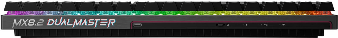 Tastierë gaming Cherry XTRFY MX 8.2 Pro TMR, Tenkeyless, Wireless/Bluetooth, RGB, e zezë
